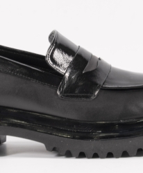 Pantofi VOGGE din piele naturală în negru