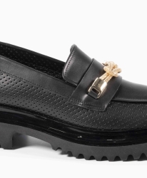 VOGGE Pantofi din piele naturală în negru