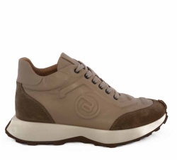 Adidași piele damă bej-maro, stil & confort la fiecare pas!