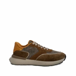 Adidași Casual Maro Piele Întoarsă - Stil și Confort!