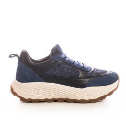 Adidași Damă Voetti Albastru Piele Întoarsă - Confort & Stil