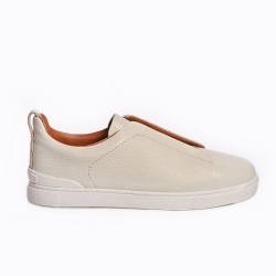 Descoperă eleganța relaxată cu: Sneakeri slip-on din piele naturală - Confort și stil garantat!