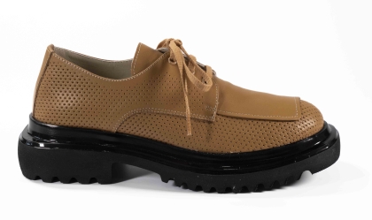 VOGGE Pantofi din piele naturală maro