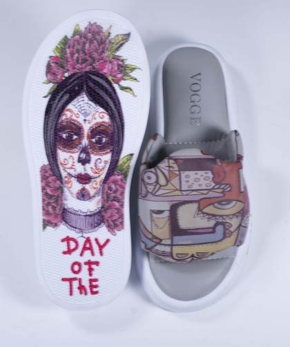 Papuc de damă VOGGE din piele naturală