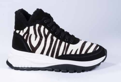 Cizme din piele intoarsa naturala imprimate VOGGE