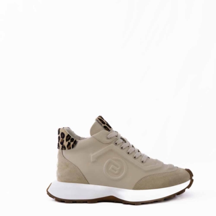 Sneakers Dama Liu Jo Bej cu Detalii Leopard - Eleganță Urbană