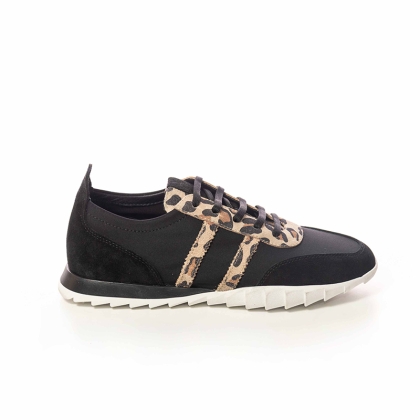 Adidași Dama Negri cu Animal Print - Stil și Confort!