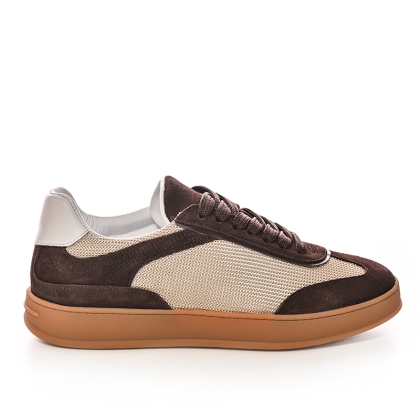 Sneakers VOETTI maro piele - Stil autentic