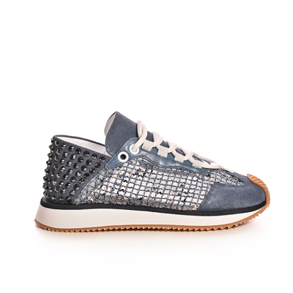 Adidași Dama Piele Suede Bleumarin cu Ținte & Plasă