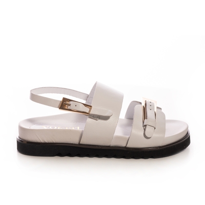 Sandale Dama Piele Albe - Eleganță și Confort!