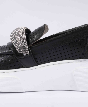 VOGGE Pantofi din piele naturală în negru