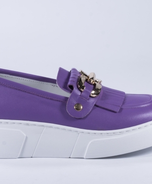 VOGGE Pantofi din piele naturală violet