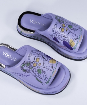 VOGGE Pantofi din piele naturală în mov