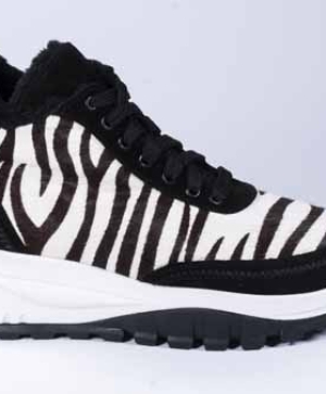 Cizme din piele intoarsa naturala imprimate VOGGE