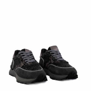 Adidași de damă eleganți, negri - Confort și stil!