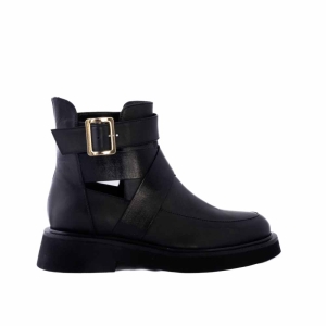 Ghete Dama Piele Neagră cu Cataramă - Stil și Eleganță