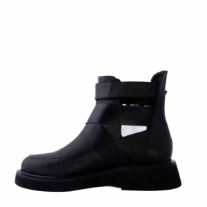 Ghete Dama Piele Neagră cu Cataramă - Stil și Eleganță