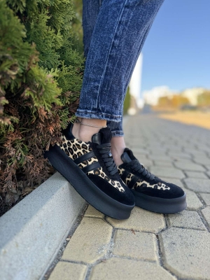 Adidași Platformă Leopard - Stil Urban Chic