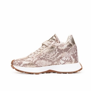 Sneakers Dama Piele Naturală Imprimeu Șarpe 