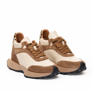 Adidași Damă Bej Piele