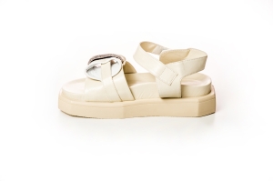 Sandale Dama Piele Bej Platforma - Stil & Confort!