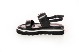 Sandale Piele Negre Platformă Damă - Chic & Confortabile