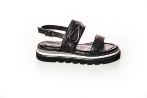 Sandale Piele Negre Platformă Damă - Chic & Confortabile