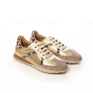 Adidași Dama Aurii cu Imprimeu Leopard - Eleganță Urbană