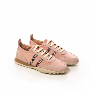 Adidași Dama Roz cu Detalii Leopard - Confort și Stil!