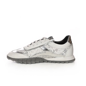 Sneakers Dama Piele Argintie - Confort & Stil**