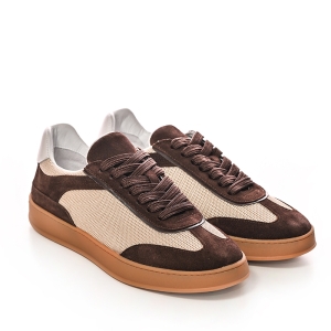 Sneakers VOETTI maro piele - Stil autentic