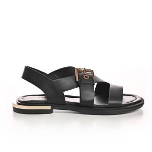 Sandale Dama Piele Negre Cu Cataramă