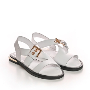 Sandale Dama Piele Albe - Confort & Stil pentru Vară!