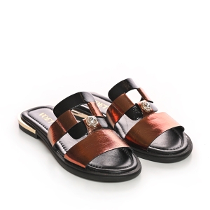 Șlapi Dama Bronz - Eleganță și Confort la Fiecare Pas