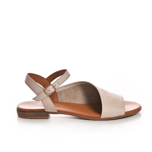 Sandale Dama Elegante Piele Naturală Bej - Confort & Stil!