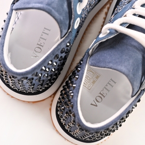 Adidași Dama Piele Suede Bleumarin cu Ținte & Plasă