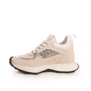 Sneakers Dama Bej Piele Naturală - Stil & Confort Garantat!