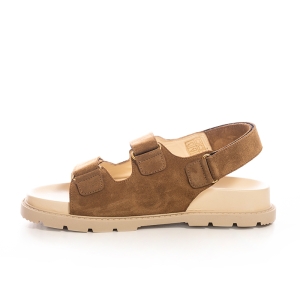 Sandale piele întoarsă maro VOETTI