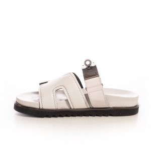 Sandale piele albe VOETTI - Stil & confort la fiecare pas!