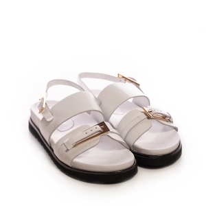 Sandale Dama Piele Albe - Eleganță și Confort!