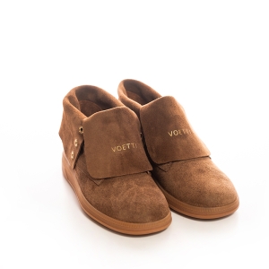 Ghete Damă Piele Întoarsă Maro