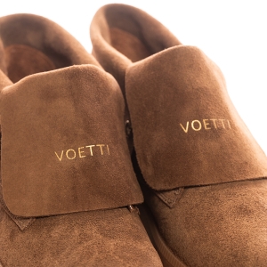 Ghete Damă Piele Întoarsă Maro