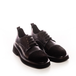 Pantofi Oxford Damă Piele Neagră - Eleganță și Confort!