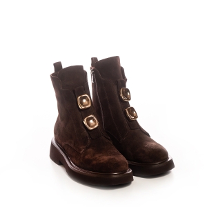 Botine Damă Maro Stilate Piele