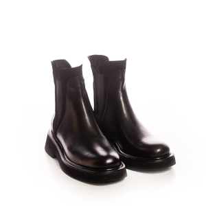 Ghete Damă Piele Neagră Confortabile