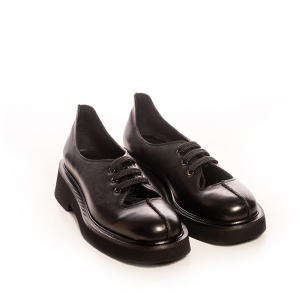 Pantofi Dama Piele Negri Tip Oxford Voetti - Eleganță și confort!