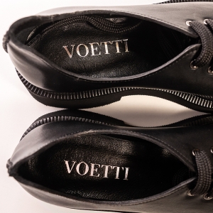 Pantofi Dama Piele Negri Tip Oxford Voetti - Eleganță și confort!