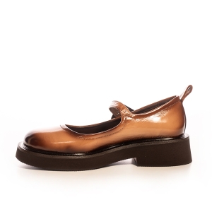 Pantofi Dama Maro Lucios cu Cataramă - Eleganță Modernă!