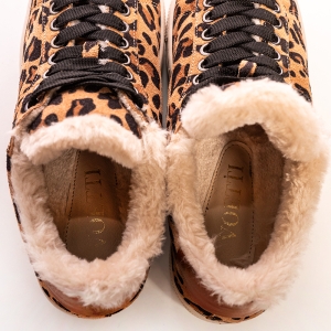 Adidași Dama Leoprad cu Blană - Stil și Confort!