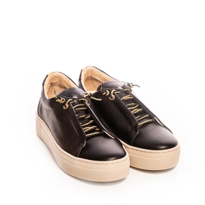 Adidași piele negru VOЕТТI damă - Eleganță & Confort!